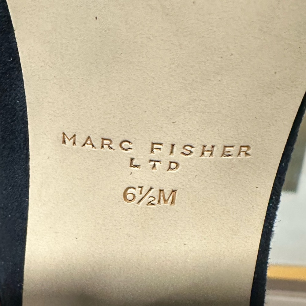 🌸MARC FISHER 🌸 Lewisa Pointed Toe Pump In Black Size: 6.5 - Picture 12 of 13